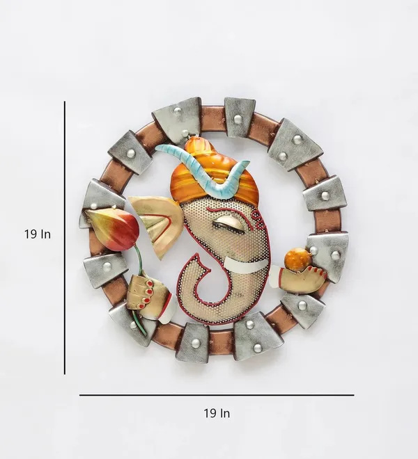 Metal_Wall_Art_Ganesha_Ladoo_wall_Panel