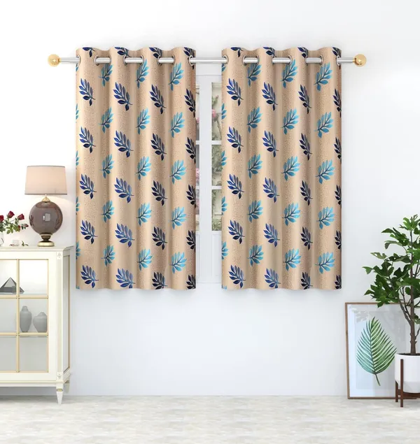Polyester_Fabric_Floral_Design_Curtains_-_Leaf_Print_parde_for_Home,_Living_Room,_Guest_Room,_Bedroom,_Offices_(Blue)_-_Set_of_2_Curtains