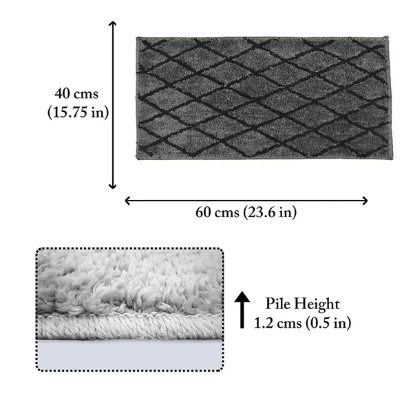 Microfiber_Anti_Slip_Doormat/Bathmat_Non-Slippery_Water_Absorbent_Quick_Dry_Mat_-_12x18_Inch,_Grey,_Pack_of_1_Pc