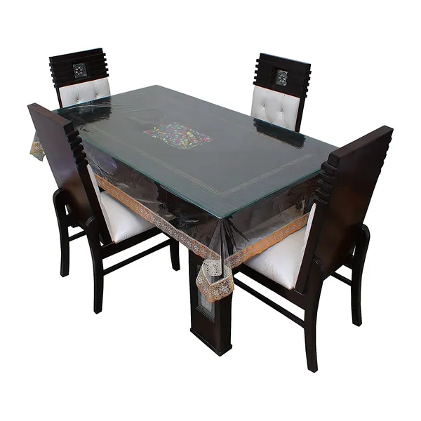 Waterproof_PVC_Plastic_6_Seater_Rectangular_Bordered_Dining_Table_Cover_with_Embroidered_Golden_Lace_Border_(Size_90x60_Inch,_Clear/Transparent,_Pack_of_1)