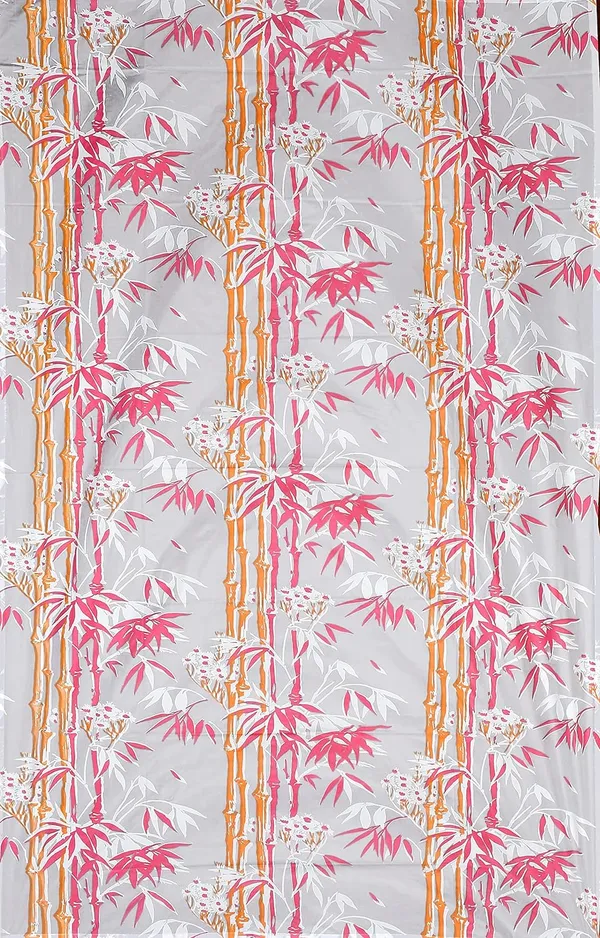 Floral_Design_Waterproof_Shower_Curtain_for_Bathroom_-_PVC_Plastic_Water_Repellent_Curtain_with_8_Hooks_Pink_Color_Pack_of_1