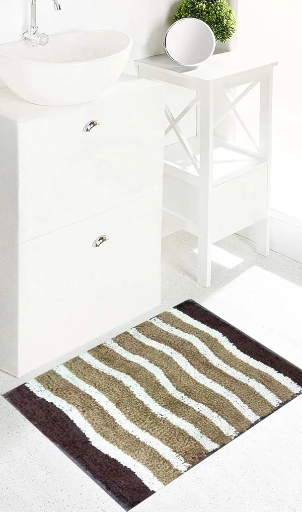 Cotton_Microfiber_Bathmat_for_Home,_Office,_Bathroom,_Bed_Room,_Kitchen_Floor,_Water_Absorbent_Easy_Dry_Stripes_Design_Mat_-_60_x_40_cm,_Brown,_1_Piece