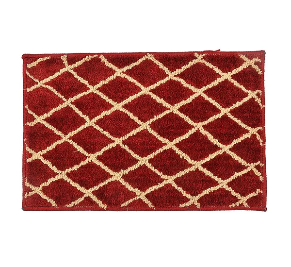 Microfiber_Anti_Slip_Doormat/Bathmat_for_Floor-_Non_Slippery_Quick_Dry_Water_Absorbent_Mat_-_12_x18_Inch,_Maroon,_1_Pc