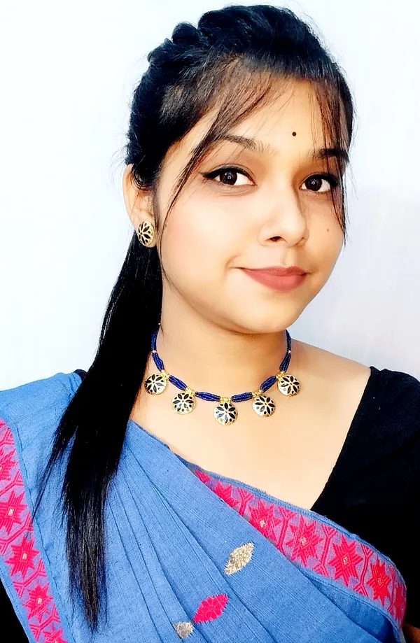Assamese_Traditional_Gold_Plated_Blue_Colour_Golpata_Necklace_Set_For_Women_&_Girls