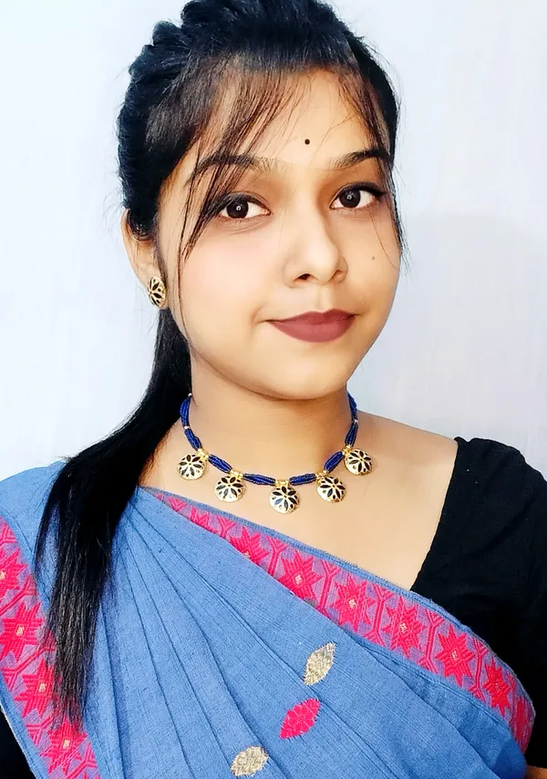 Assamese_Traditional_Gold_Plated_Blue_Colour_Golpata_Necklace_Set_For_Women_&_Girls