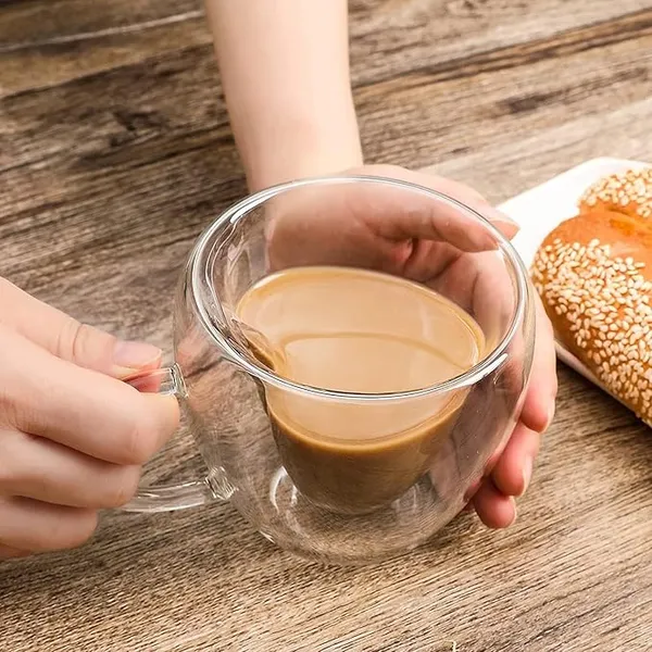 250ml_HEART_Shape_Double_Wall_Glass_Cups,_Insulated_Tea_&_Coffee_Cups,_Hot_&_Cold_Drinks,_Coffee,_Tea,_Milk,_Cappuccino,_Juice,_Microwave_Safe,_Stylish_Espresso_Chocolate_Beverage