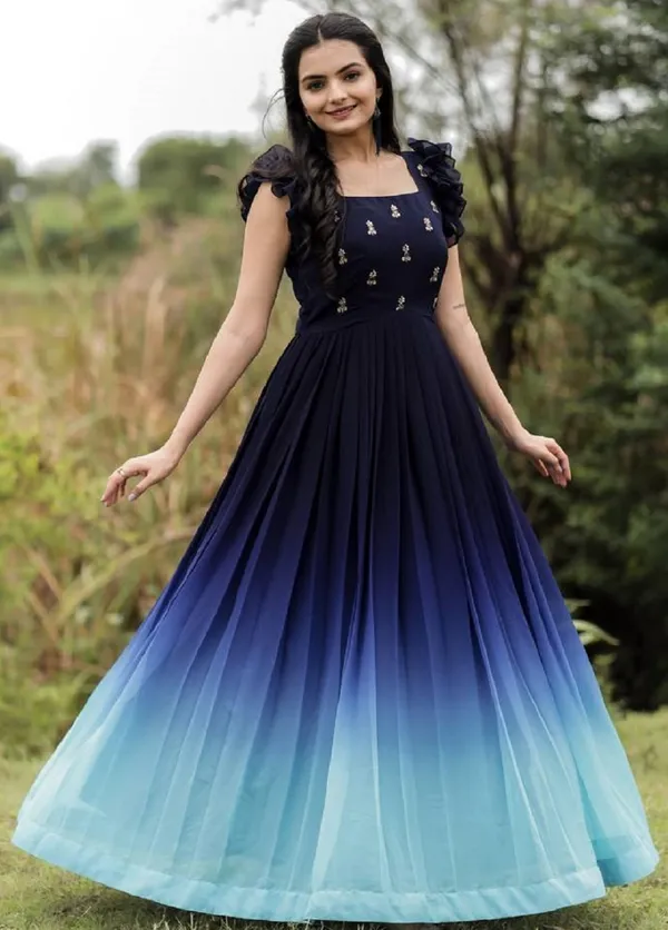 FOXDX_Blue_Women_Printed_Anarkali_Gown_Kurta