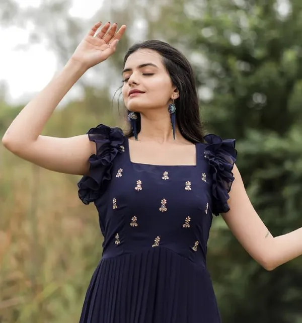 FOXDX_Blue_Women_Printed_Anarkali_Gown_Kurta