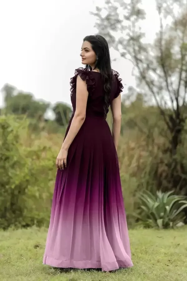 FOXDX_Purple_Women_Printed_Flared_Kurta