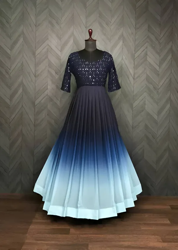 FOXDX_Blue_Women_Embellished_Anarkali_Gown_Kurta