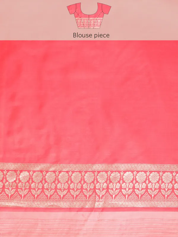 Indian_Women_Pink_Organza_Silk_Land_Woven_Design_Zari_Pure_Cotton_Fusion_Saree