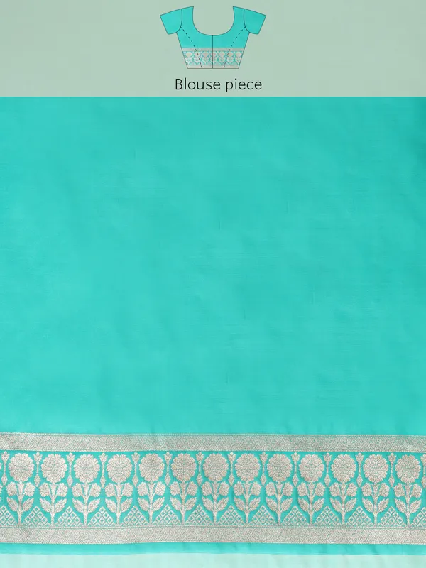 Indian_Women_Green_Organza_Silk_Land_Woven_Design_Zari_Pure_Cotton_Fusion_Saree