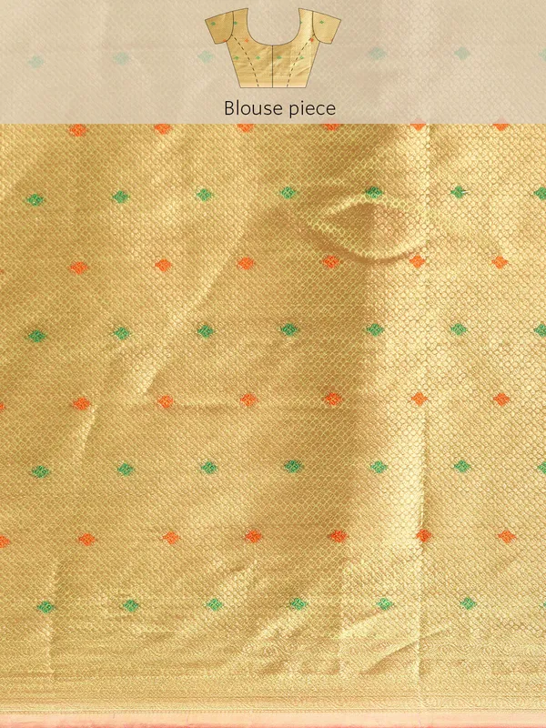Indian_Women_Mehendi_Organza_Silk_Land_Woven_Design_Zari_Pure_Cotton_Fusion_Saree