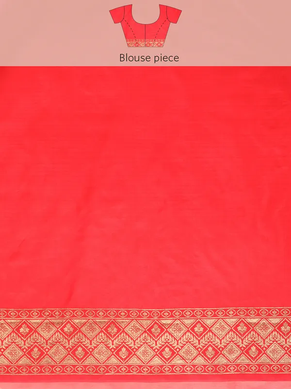 Indian_Women_Red_Organza_Silk_Land_Woven_Design_Zari_Pure_Cotton_Fusion_Saree
