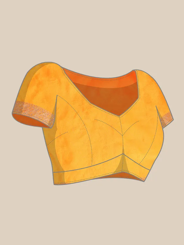 Indian_Women_Mustard__Organza_Silk_Land_Woven_Design_Zari_Pure_Cotton_Fusion_Saree