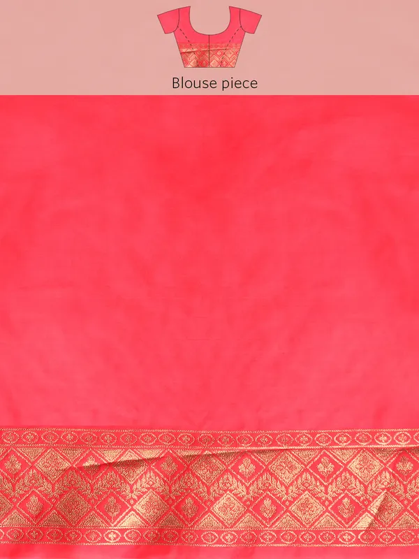 Indian_Women_Rani_Organza_Silk_Land_Woven_Design_Zari_Pure_Cotton_Fusion_Saree
