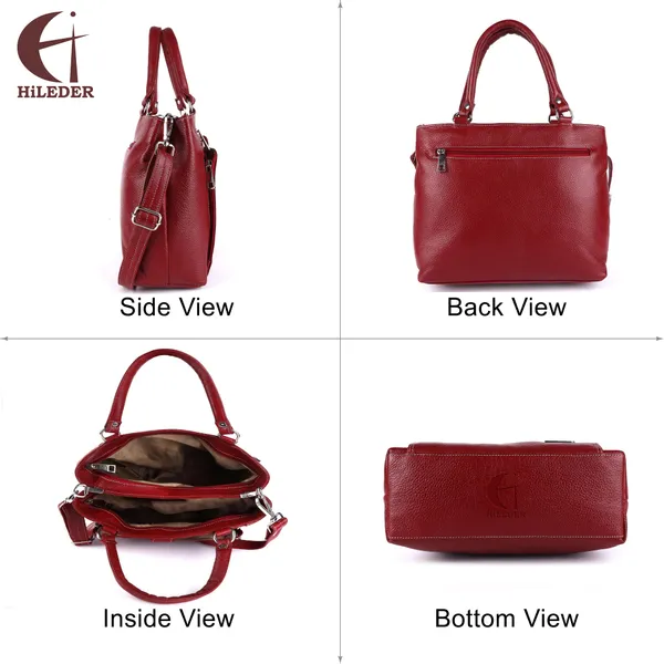 genuine_natural_leather_handbag_shoulder_tote_messenger_sling_top_handle_crossbody_bag_for_women_girls_|_front_zip_pocket_magnetic_closure_|_maroon