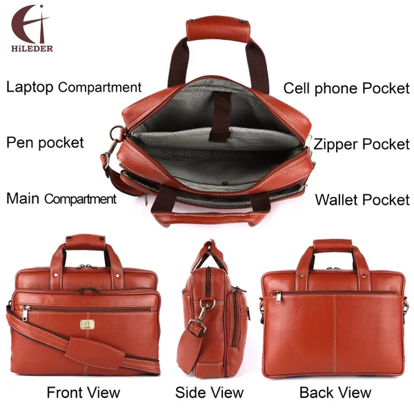 pure_genuine_leather_spacious_padded_laptop_compartment_stylish_14.5_inch_briefcase_laptop_messenger_office_bag_for_men_women,_tan