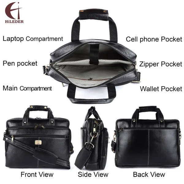 pure_genuine_leather_spacious_padded_laptop_compartment_stylish_14.5_inch_briefcase_laptop_messenger_office_bag_for_men_women,_black