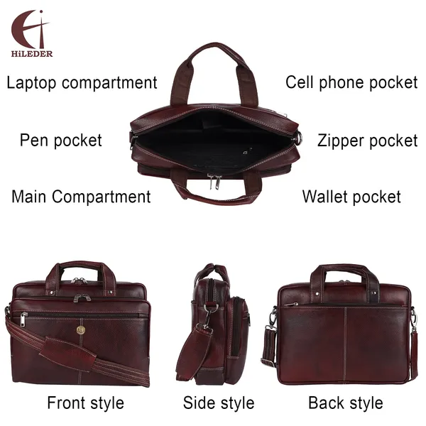 pure_genuine_leather_spacious_padded_laptop_compartment_stylish_14.5_inch_briefcase_laptop_messenger_office_bag_for_men_women,_brown