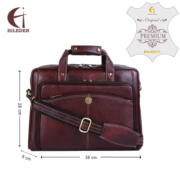100%_pure_genuine_leather_15_inch_travel_briefcase_laptop_messenger_office_bag,_deep_brown