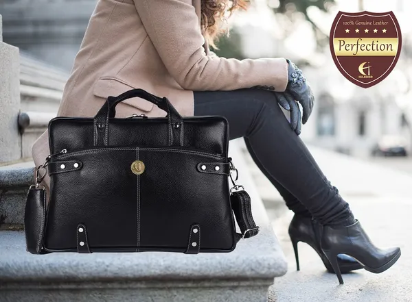 100%_pure_genuine_leather_gothic_style_15_inch_business_briefcase_laptop_messenger_office_bag_for_men_women,_black