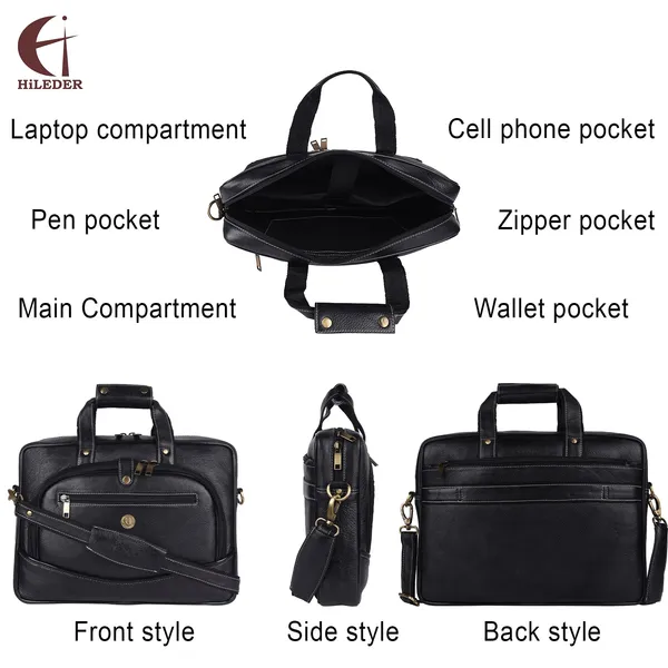 100%_pure_genuine_leather_15.5_inch_designer_briefcase_laptop_messenger_office_bag_for_men_boys,_black
