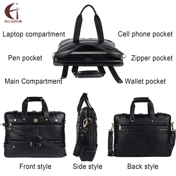 100%_pure_genuine_leather_stylish_15_inch_business_briefcase_laptop_messenger_office_bag,_black