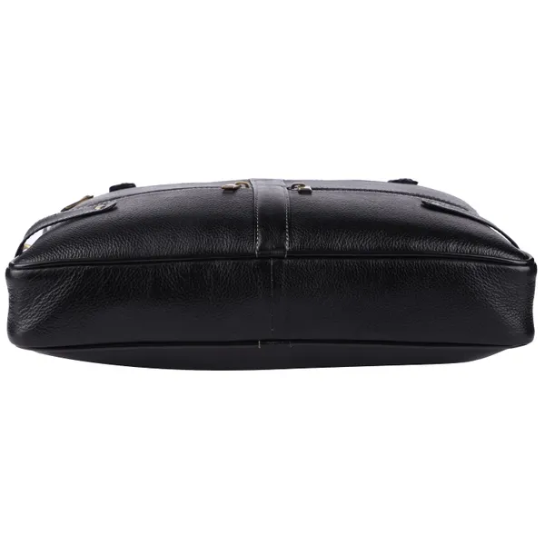 100%_pure_genuine_leather_stylish_15_inch_business_briefcase_laptop_messenger_office_bag,_black