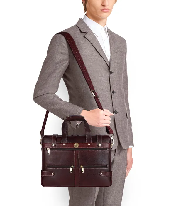 100%_pure_genuine_leather_15_inch_office_bag_briefcase_laptop_messenger_shoulder_bag,_brown