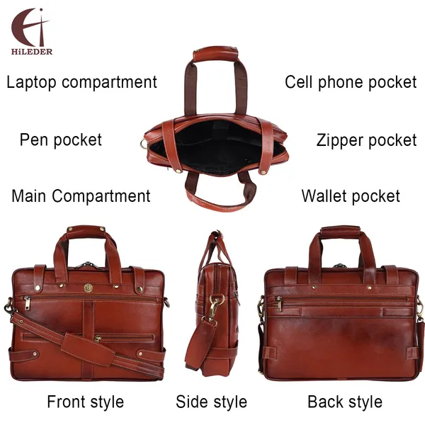 100%_pure_genuine_leather_stylish_15"_designer_office_briefcase_laptop_shoulder_messenger_bag_for_men_women,_tan