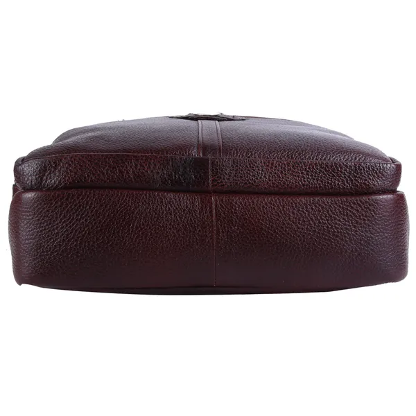 100%_pure_genuine_leather_stylish_11_inches_sling_cross_body_travel_office_tablet_bag_for_men_and_women,_brown