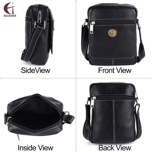 100%_pure_genuine_leather_8_inches_sling_travel_office_tab_bag,_black
