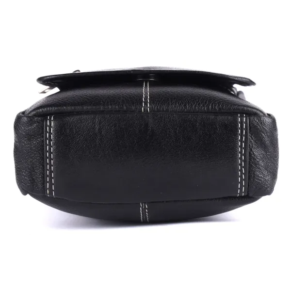 100%_pure_genuine_leather_8_inches_sling_travel_office_tab_bag,_black