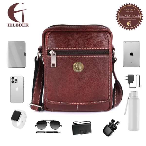 Brown_Genuine_Leather_8-Inch_Sling_Bag_for_Office_&_Travel