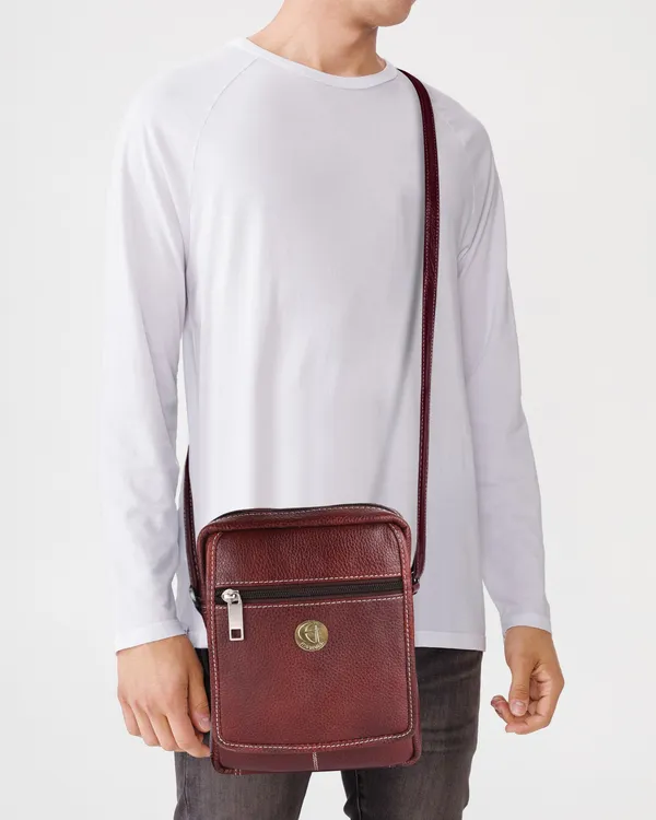 Brown_Genuine_Leather_8-Inch_Sling_Bag_for_Office_&_Travel