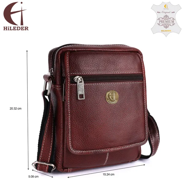 Brown_Genuine_Leather_8-Inch_Sling_Bag_for_Office_&_Travel
