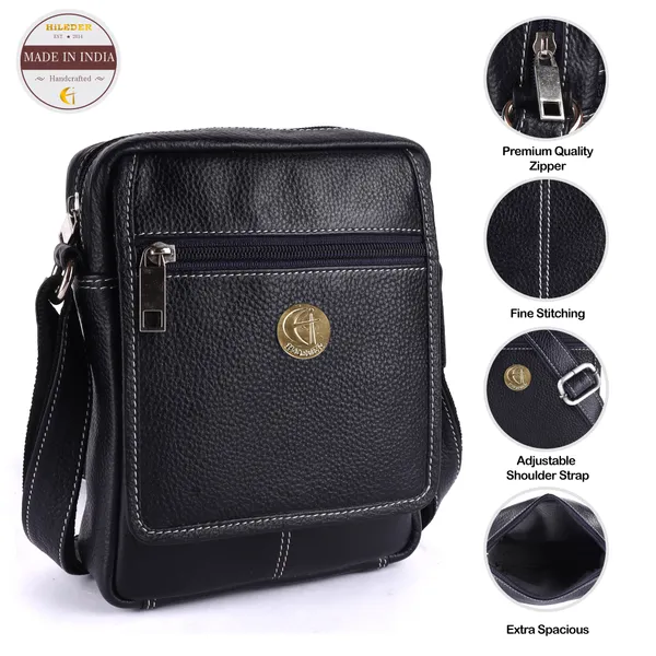 100%_pure_genuine_leather_8_inches_sling_travel_office_tab_bag,_navyblue