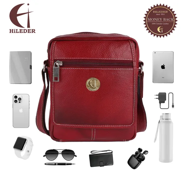 100%_pure_genuine_leather_8_inches_sling_travel_office_tab_bag,_maroon