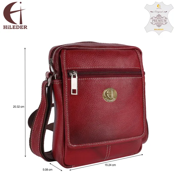 100%_pure_genuine_leather_8_inches_sling_travel_office_tab_bag,_maroon
