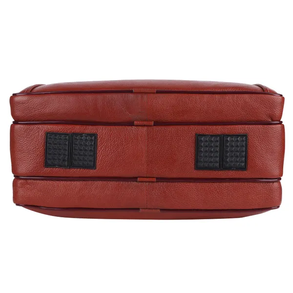 100%_pure_genuine_premium_ndm_leather_16_inch_briefcase_laptop_messenger_satchel_office_bag,_tan