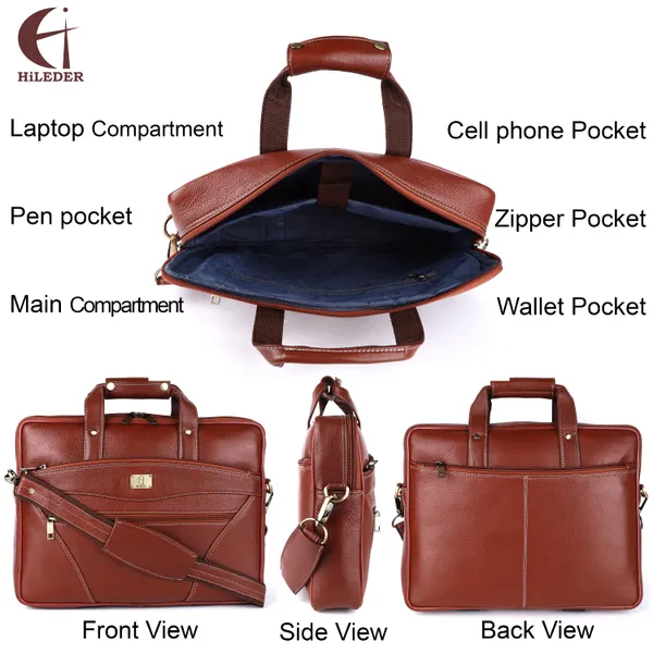 pure_genuine_premium_ndm_leather_15_inch_briefcase_laptop_messenger_satchel_office_bag,_tan