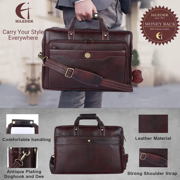 100%_pure_genuine_premium_ndm_leather_15.75_inch_briefcase_laptop_messenger_satchel_office_bag,_brown