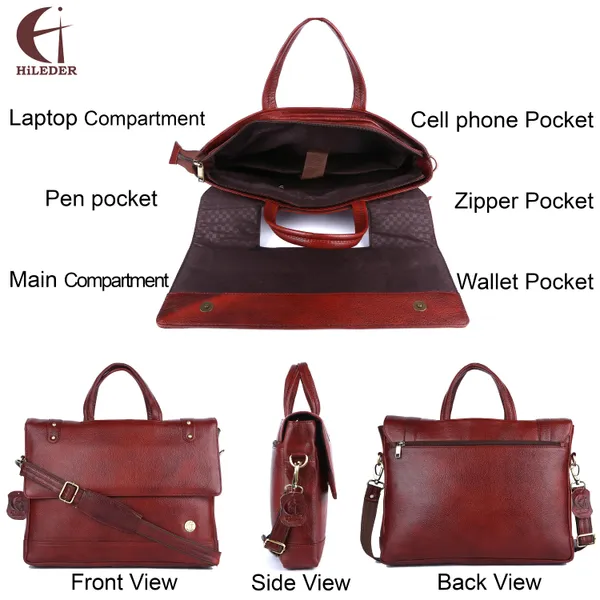 100%_pure_genuine_premium_ndm_leather_16_inch_briefcase_laptop_messenger_satchel_office_bag,_brown