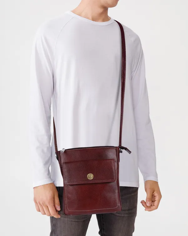 100%_pure_genuine_leather_messenger_shoulder_9_inch_sling_cross_body_travel_office_tablet_bag_for_men_women,_brown