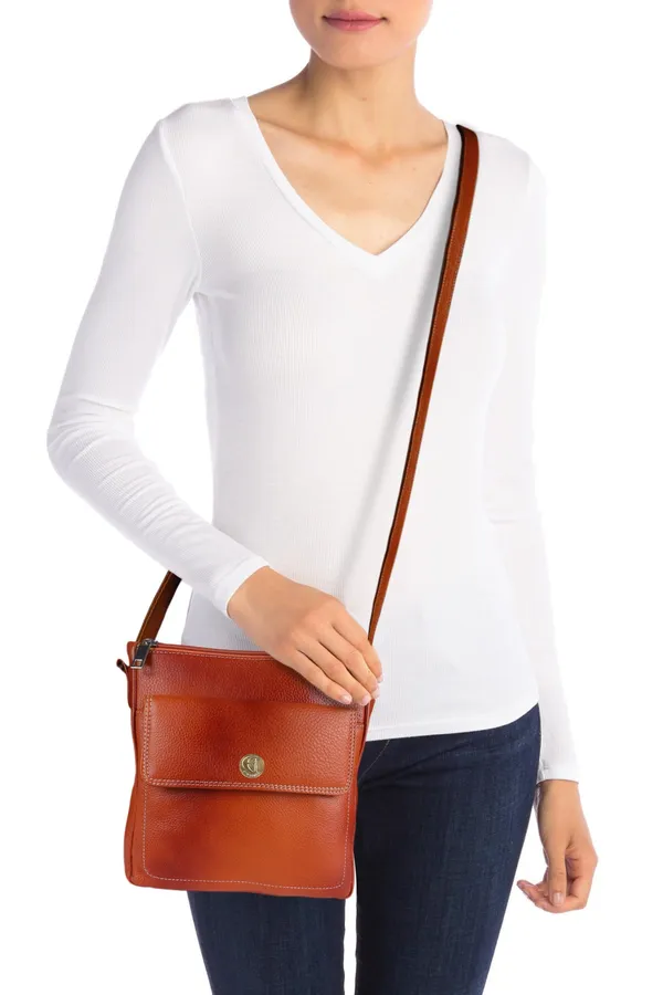 100%_pure_genuine_leather_messenger_shoulder_9_inch_sling_cross_body_travel_office_tablet_bag_for_men_women,_orange