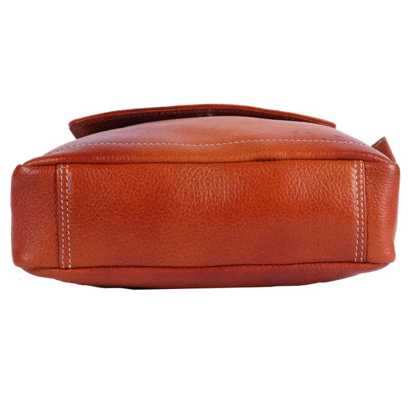 100%_pure_genuine_leather_messenger_shoulder_9_inch_sling_cross_body_travel_office_tablet_bag_for_men_women,_orange