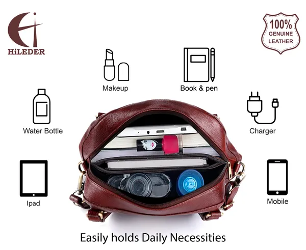genuine_full_grain_natural_leather_sling_top_handle_satchel_handbags_shoulder_tote_bags_for_women_|_4_metallic_buckles_on_front_back_|_large_size|_brown