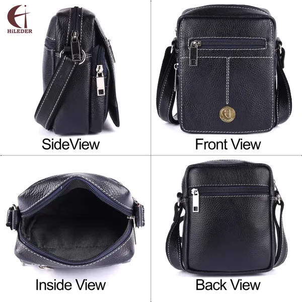 100%_pure_genuine_leather_messenger_shoulder_7_inch_sling_cross_body_travel_office_tablet_bag_for_men_women,_blue