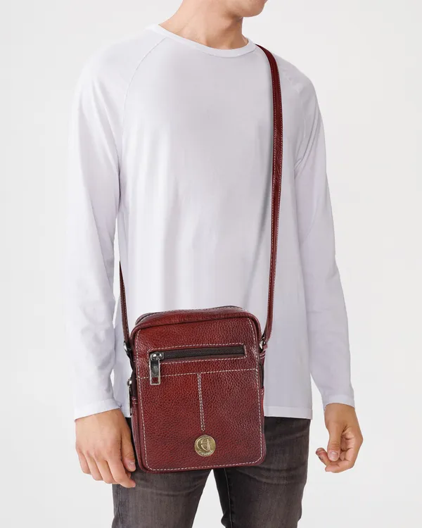 100%_pure_genuine_leather_messenger_shoulder_7_inch_sling_cross_body_travel_office_tablet_bag_for_men_women,_brown
